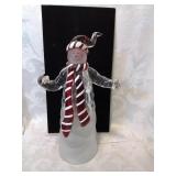 Acrylic snowman decoration eleven inches