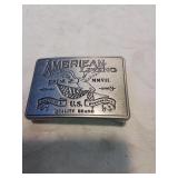 American living belt buckle