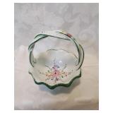 Vintage portugal hand painted basket