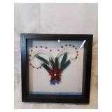 Framed quilling art 10 by 10