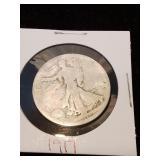 Nineteen seventeen silver half dollar