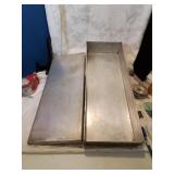 Heavy.Metal box with lid eight by twenty inches