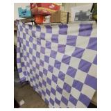 Large queen or full size quilt , top lavender a