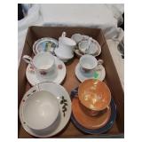 Flat of cup and saucers