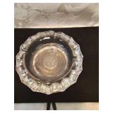 Coin glass eagle ashtray