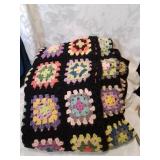 Crochet squares afghan