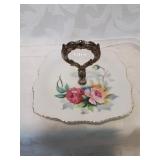 Hand painted tidbit tray