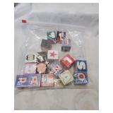 Bag of kids wooden blocks