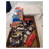 Flat of hot wheels and other cars