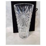Pattern glass vase eight inches tall
