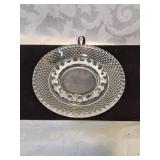 Hobnail sandwich glass ashtray