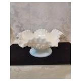Fenton milk glass hobnail candy dish
