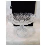 Glass open compote candy dish