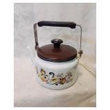 Enamel teapot needs a little outside c