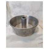 Vintage aluminum angel food cake pan
