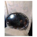Oval silver platter seventeen inches