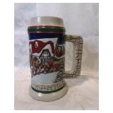 Nineteen ninety eight budweiser holiday stein