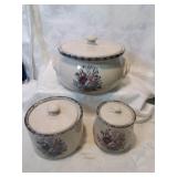 Three pieces of home and garden party floral