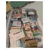Flat of vintage baseball cards
