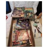Flat to vintage comic books