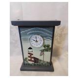 Battery operated lighthouse clock