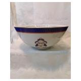 Larger blue white and gilt bowl