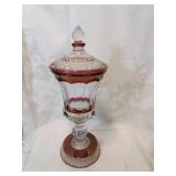 Ruby flash apothecary urn thirteen inches