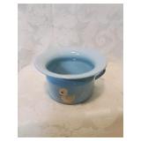 Blue metal child's chamber pot