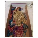 Flat of Mardi gras beads