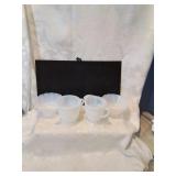 4 pieces american sweetheart glass