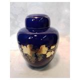 Blue ginger char with lid five inches