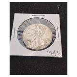 Nineteen forty three silver half dollar