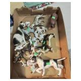 Flat of dogs and horses