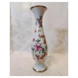 Bavaria porcelain floral vase nine inches