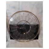 Round glass relish tray with gilding thirteen