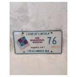 Pair of one sensational weekend license plates