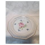German bonbon plate with rose decoration