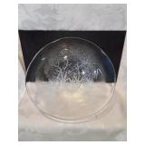 Glass bowl with forest saying