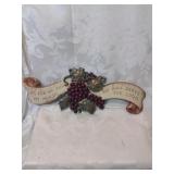 Metal painted wall plaque