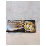 New magnifying glass with wooden handle