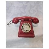 Red tin toy phone