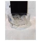 Footed.crystal bowl
