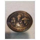 El paso on the rio grande belt buckle