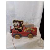 Teddy trucker child's poll toy