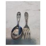 William rogers silver plate child