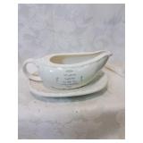 Precious moments gravy boat and underplate