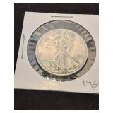 Nineteen thirty five silver half dollar