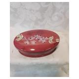 Ceramic oval dresser box