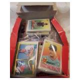 Box of vintage baseball cards
