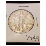 Nineteen forty four silver half dollar